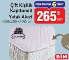 ÇİFT KİŞİLİK KAPİTONELİ YATAK ALEZİ 100X200